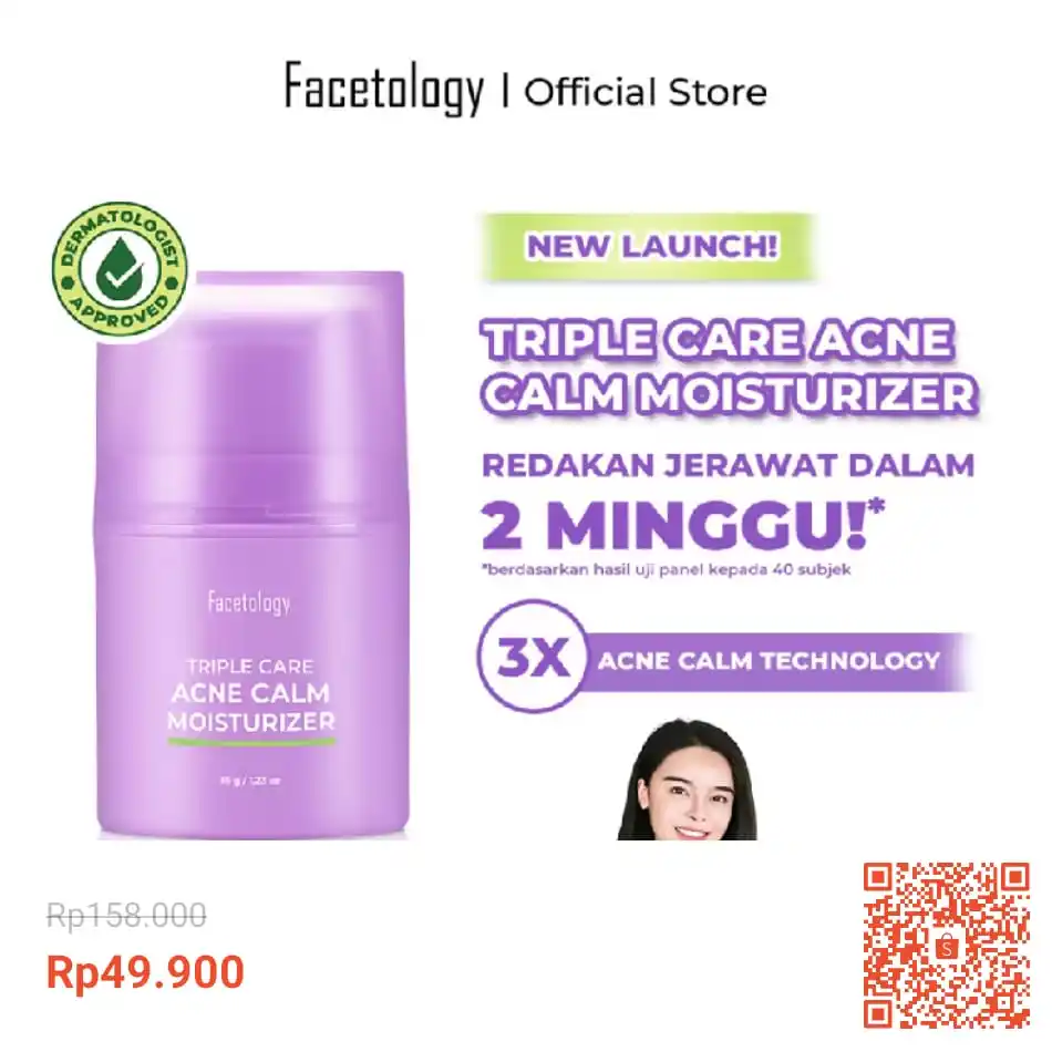 Image from INFO PROMO RACUN SHOPEE DISKON TIKTOK TOKOPEDIA GOJEK GRAB BELAJAR DAGET STICKER GIVEAWAY: Temukan [NEW LAUNCH] Triple Care Oil Control Acne Calm Moisturizer 35 ...