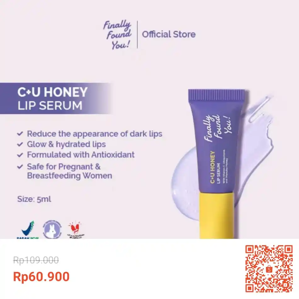 Image from INFO PROMO RACUN SHOPEE DISKON TIKTOK TOKOPEDIA GOJEK GRAB BELAJAR DAGET STICKER GIVEAWAY: Temukan [PREORDER] Finally Found You! C+U Honey Lip Serum untuk Melemb...