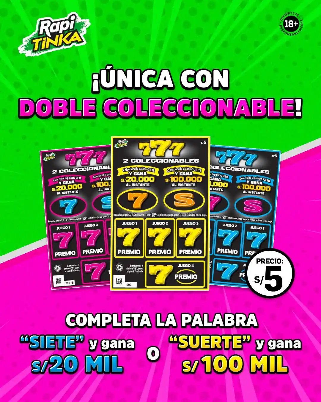 Image from La Tinka: ¡Única y diferente que las demás! 💃 Con DOS coleccionables y DOS prem...