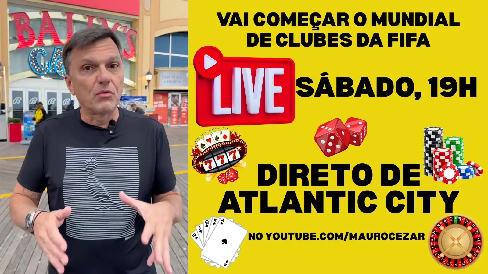 Image from Mauro Cezar: VAI COMEÇAR O MUNDIAL: LIVE ÀS 19H, DIRETO DE ATLANTIC CITY, ONDE O F...