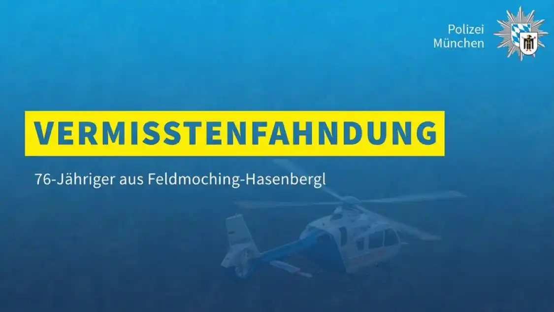 Image from Polizei München: *Vermisstenfahndung - Bitte teilen* Ein 76-Jähriger aus Feldmoching-...