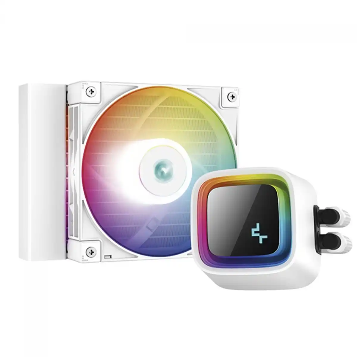 Image from Ofertas Terabyte!: 💧 Water Cooler DeepCool LS320 WH ARGB 120mm Modelo premium branco, co...