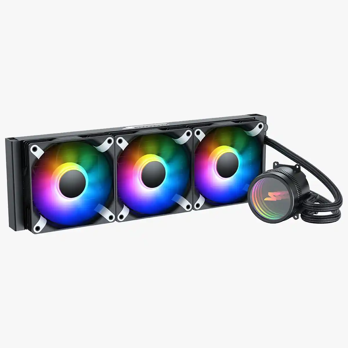 Image from Ofertas Terabyte!: ✨ Water Cooler SuperFrame Isengard ARGB 360mm ✨ Controle total para In...