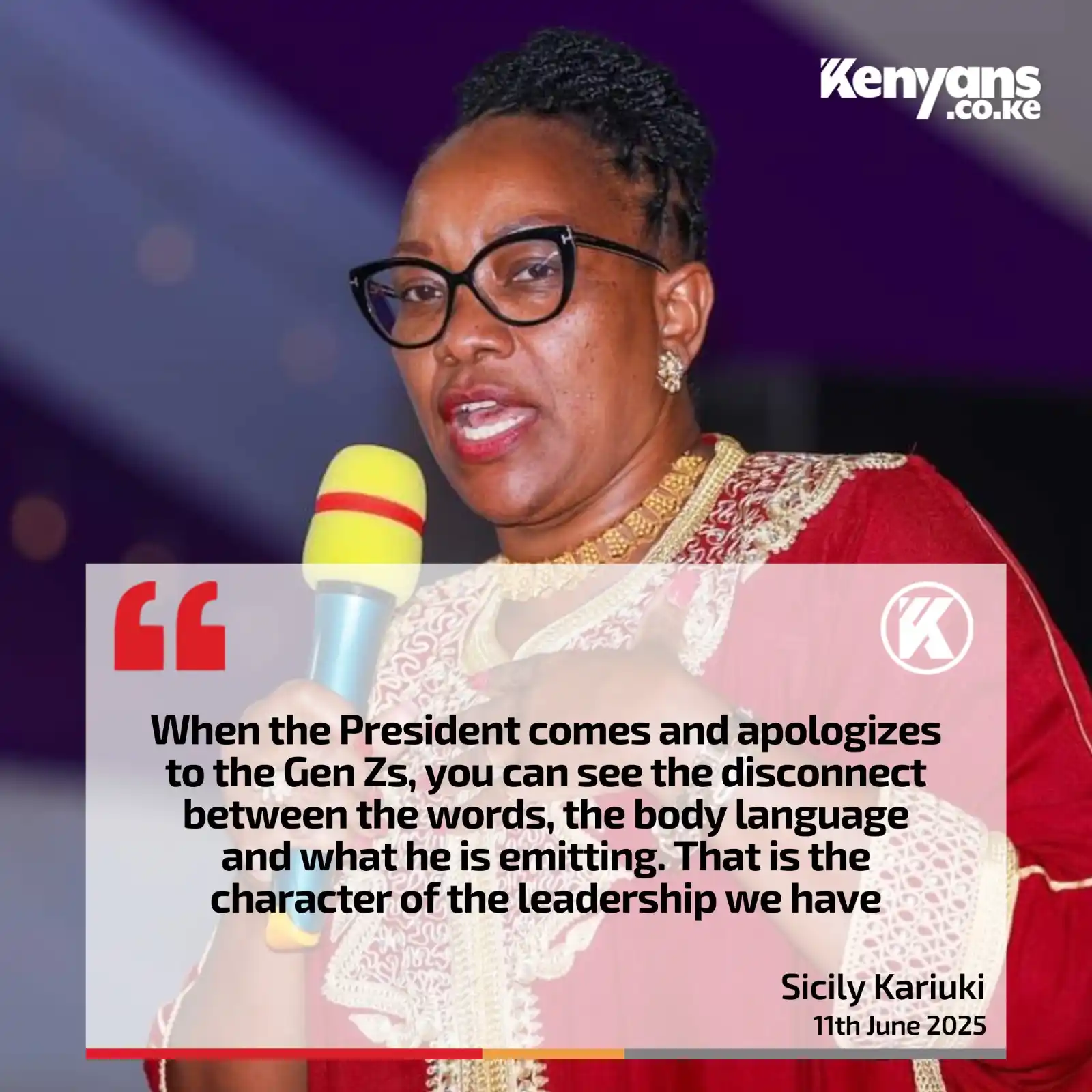 Image from Kenyans.co.ke: When the President comes and apologizes to the Gen Zs, you can see the...