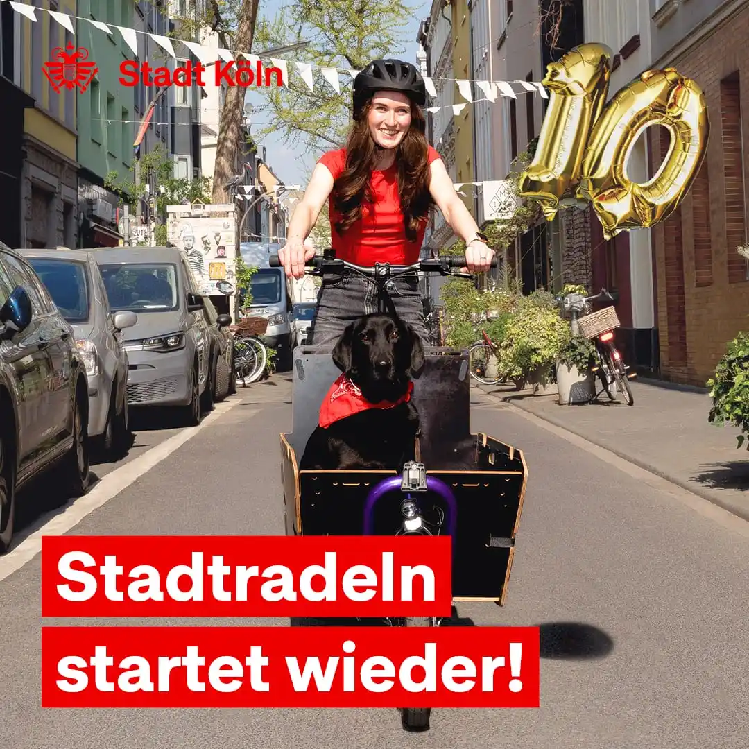 Image from Stadt Köln: 🚲🎉10 Jahre Stadtradeln für Köln – und wir feiern gemeinsam! 🎉🚲 Je...