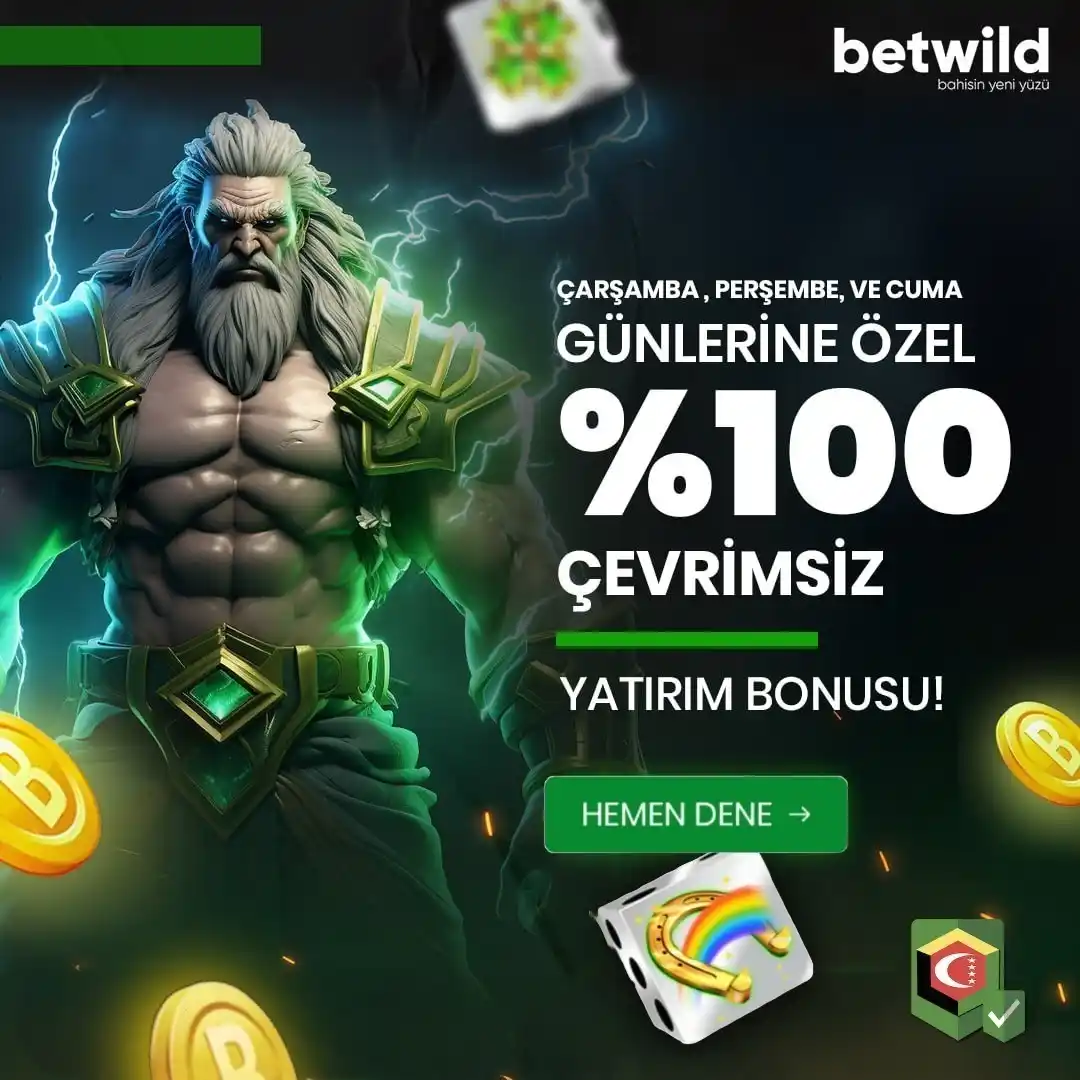 Image from BetWild: 👑👑💯💯*1000 TL NAKİT BONUS*❄️❄️👑👑 ✈️ *Çarşamba, Perşembe ve Cuma ...