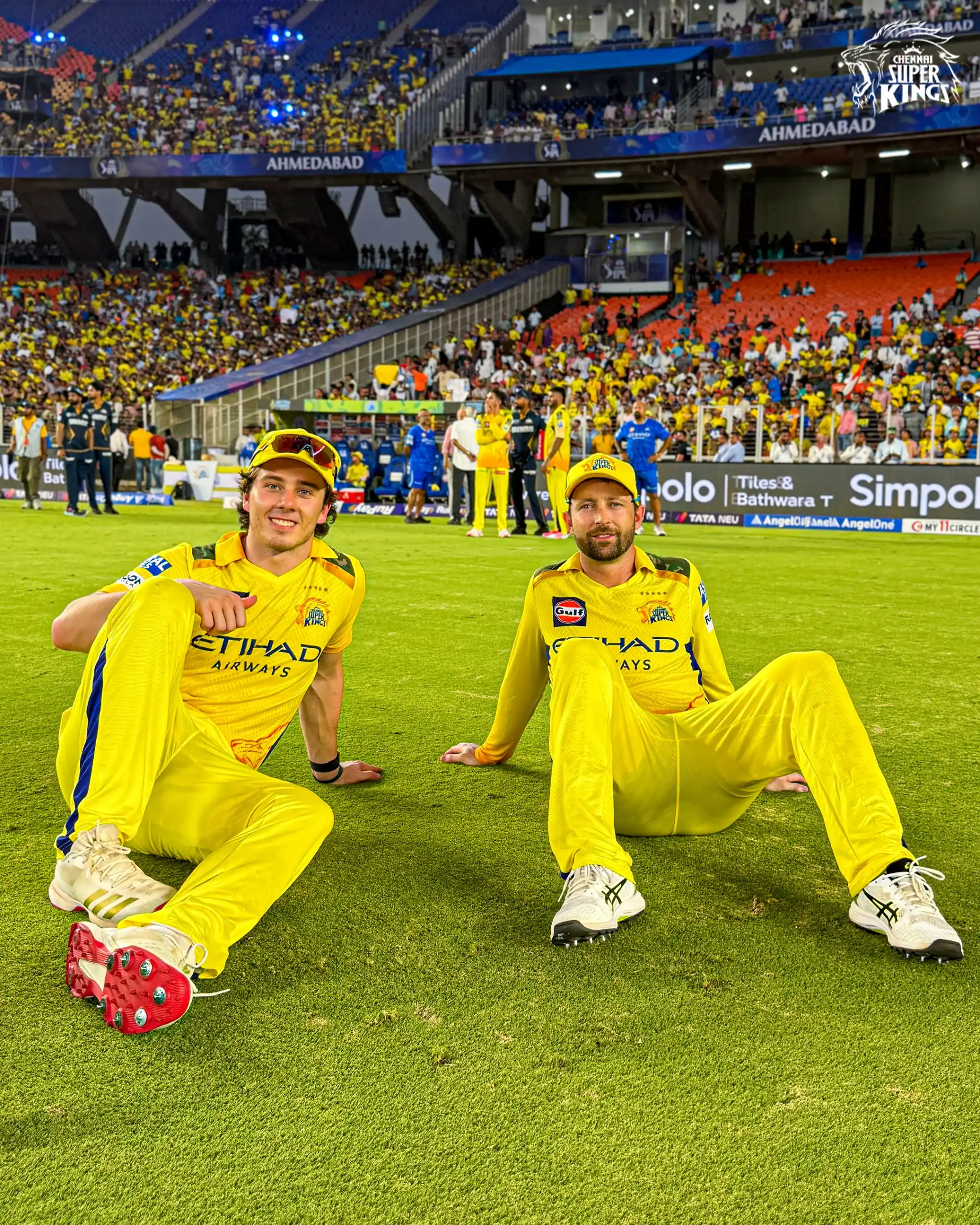 Image from Chennai Super Kings: 5️⃣0️⃣-5️⃣0️⃣ each Smiles 💯/💯 <a class="text-blue-500 hover:underl...
