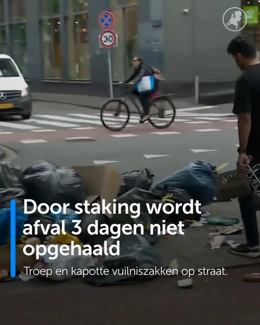 Image from Hart van Nederland: Afvalverwerkingsbedrijven in zeker 11 gemeenten staken de komende 3 da...