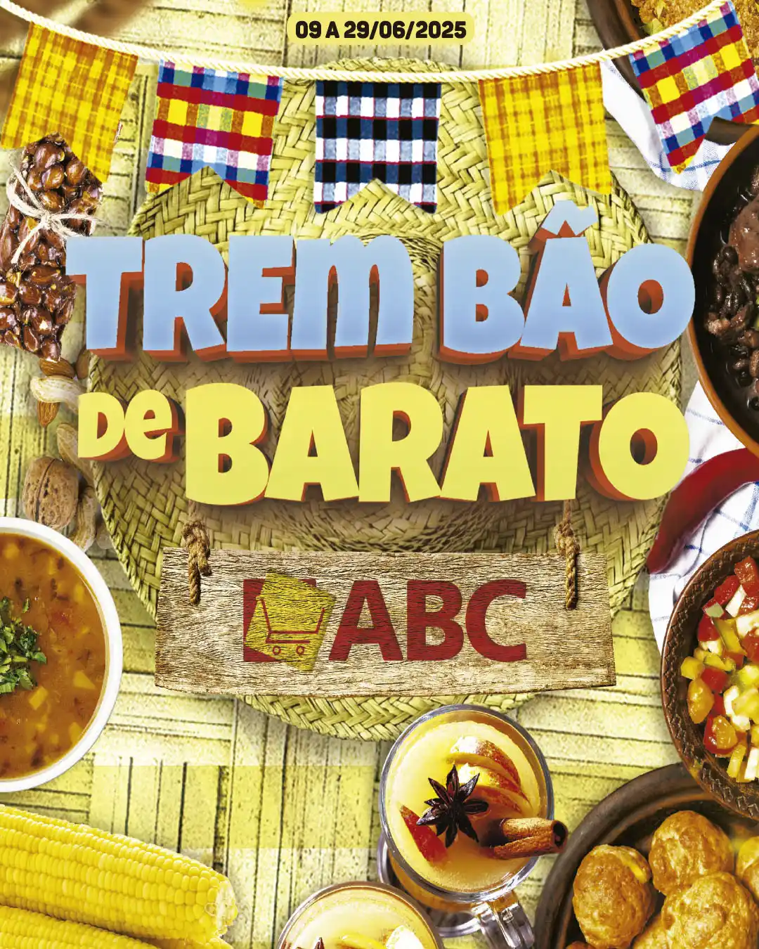 Image from CANAL HIPER ABC VAREJO UBERABA - BAIRRO SÃO BENEDITO: 🤠Aôo cumadi, aôoo cumpade, tá cheganu as festança junina sô! No ABC o...