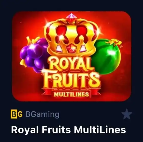 Image from Canal del tío Mau: *🚨ATENCIÓN, JUEGO ALTO🚨* El juego *Royal Fruits MultiLines* estará ...