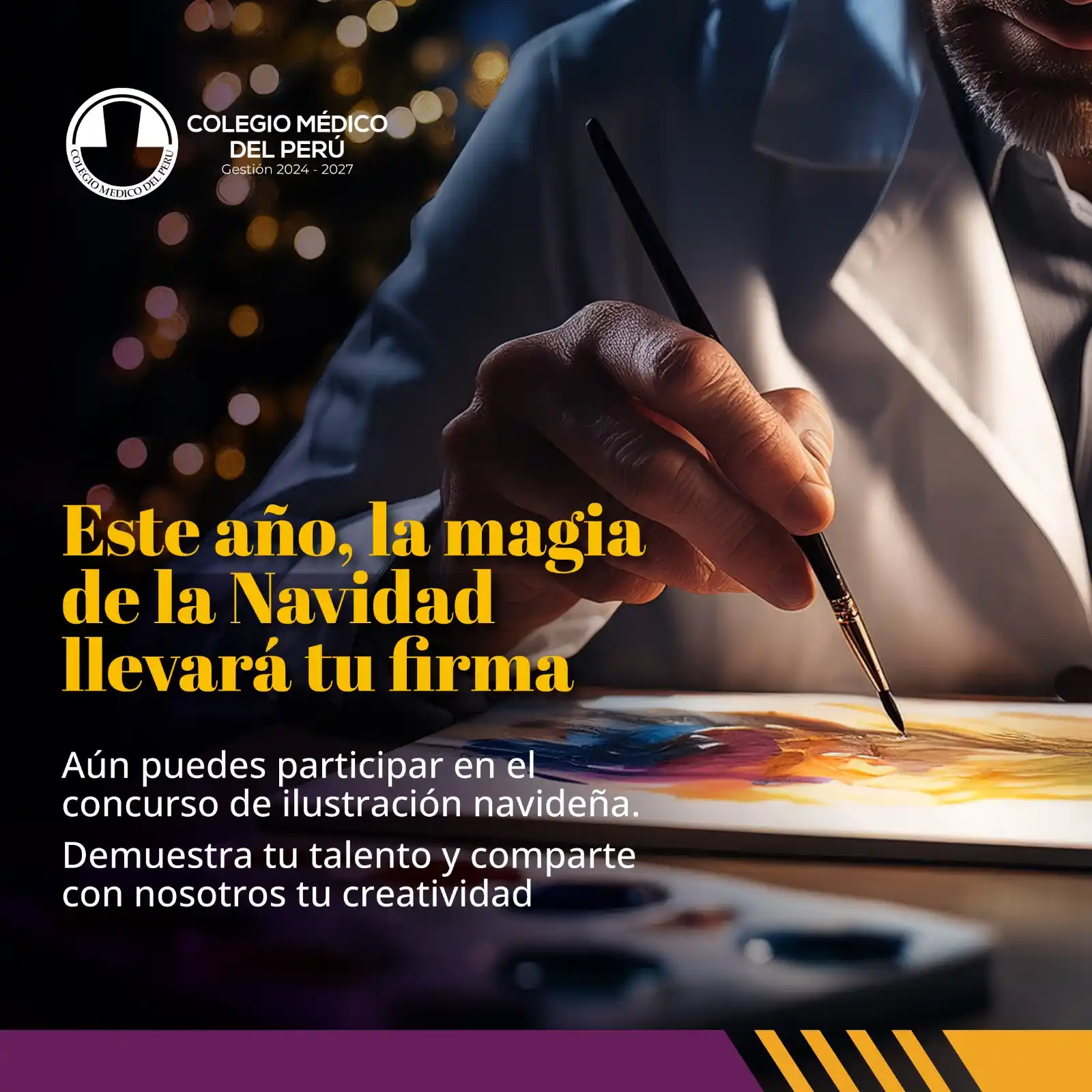 Image from Colegio Médico del Perú: ¡Atención médicos! ¡Este año, la magia de la Navidad llevará tu firma!...