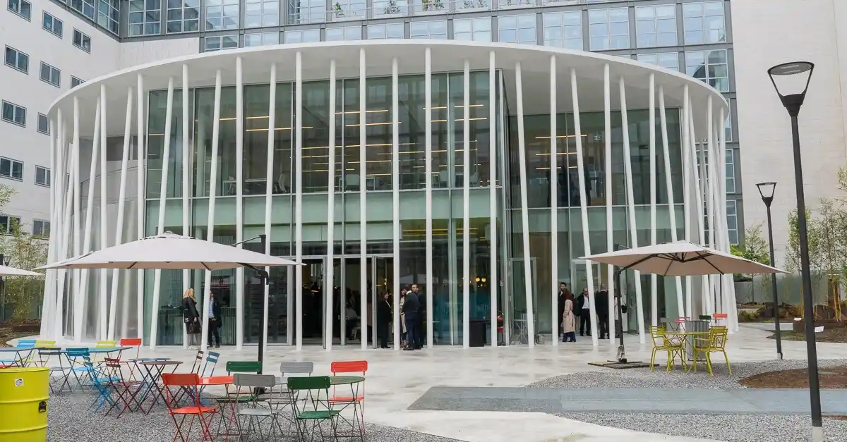 Image from idealista Italia: *Bicocca Pavilion: alla scoperta della nuova struttura dedicata alla r...