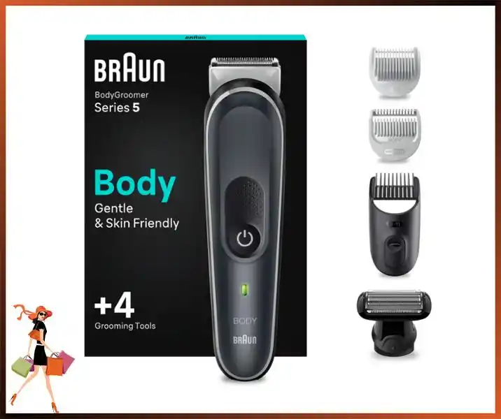 Image from Le Offerte di Joy: 🟢 *Braun Series 5 RASOIO ELETTRICO Corpo Uomo, per Petto, Ascelle, In...