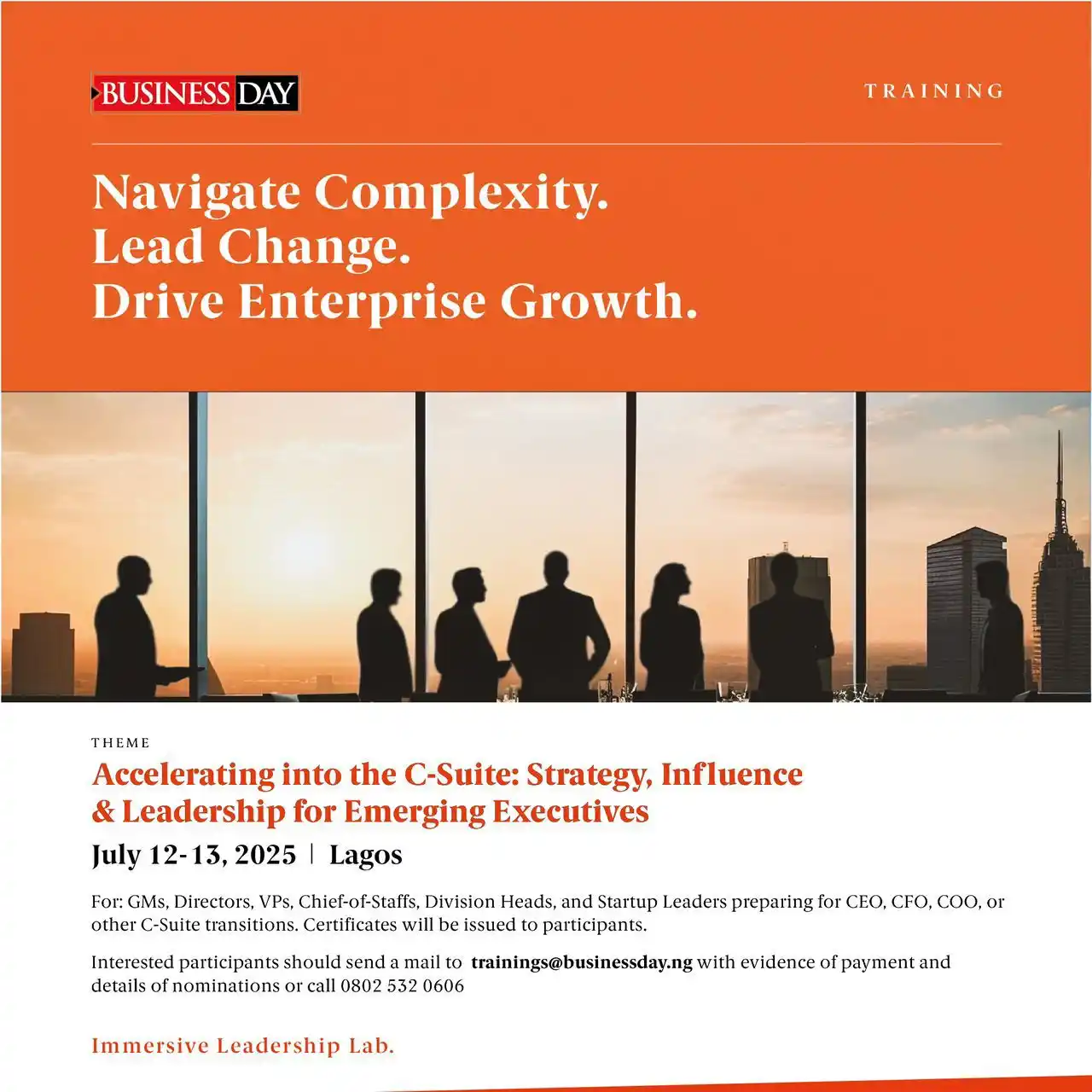 Image from BusinessDayNg: C-level roles demand more than expertise — they require strategic judg...