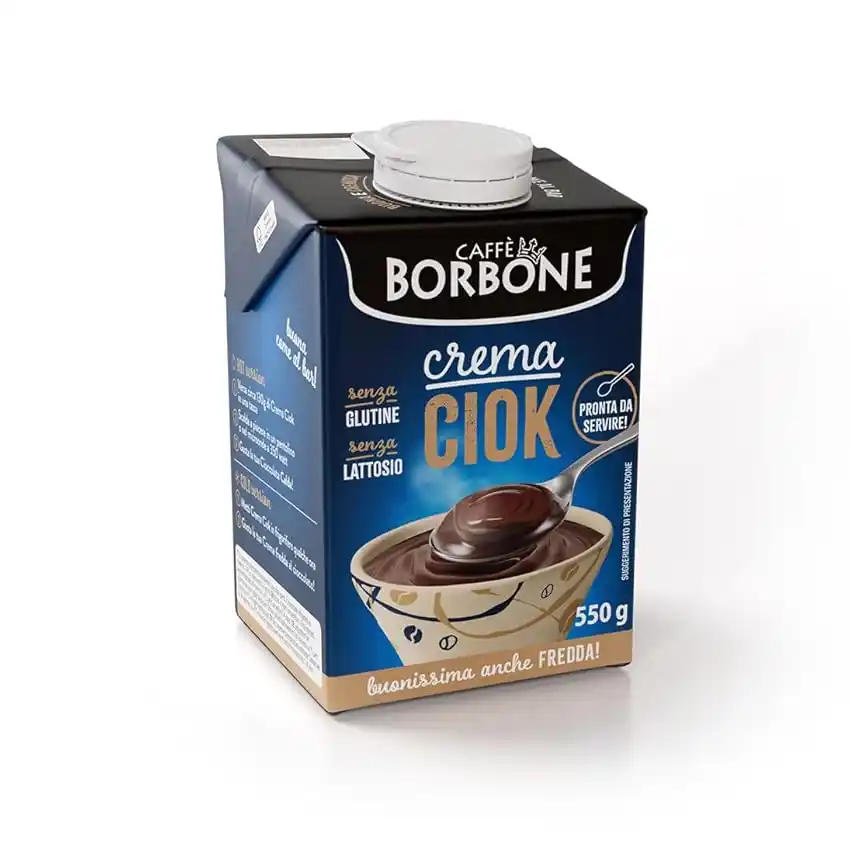 Image from Supermercato Sottocasa: 👀 Caffè Borbone CREMA CIOK - 1 Brick 550g - Crema al Cioccolato a bas...