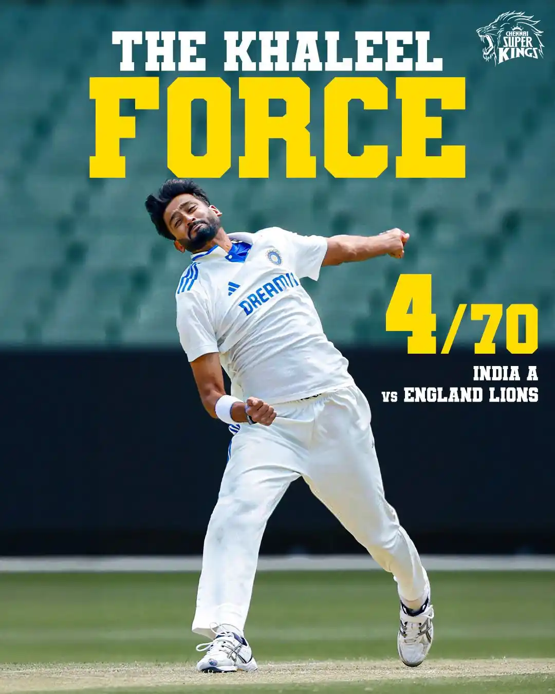 Image from Chennai Super Kings: Cheetah coming through ⚡ <a class="text-blue-500 hover:underline curs...
