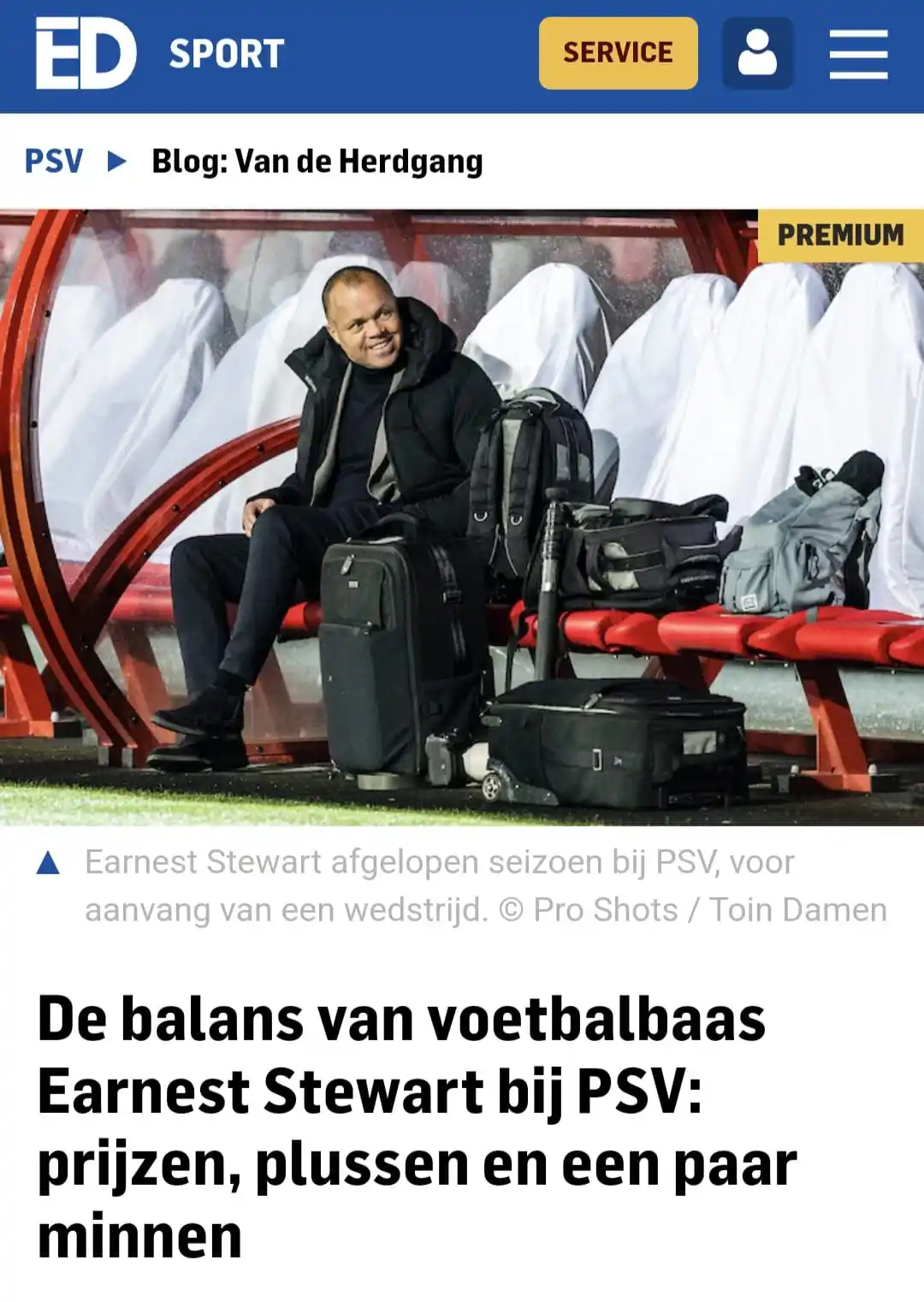 Image from Rik Elfrink - PSV - ED: De balans van PSV-directeur Stewart. Zie: https://www.ed.nl/psv/de-bal...