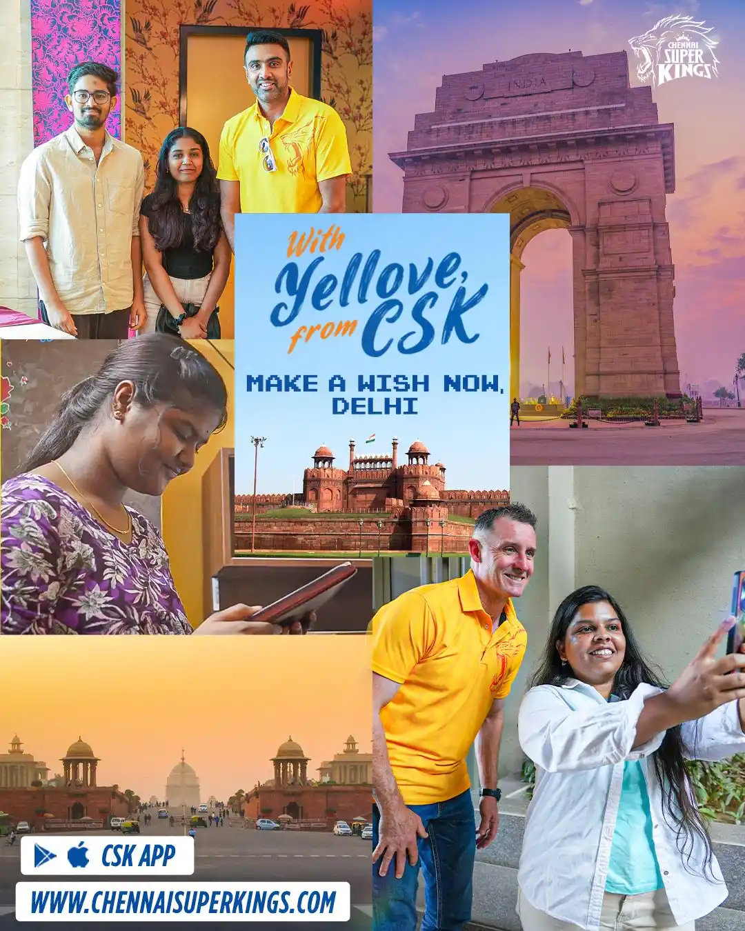 Image from Chennai Super Kings: Dilli Superfans, here's your moment! Make a wish 👉🏻 turn into a r...