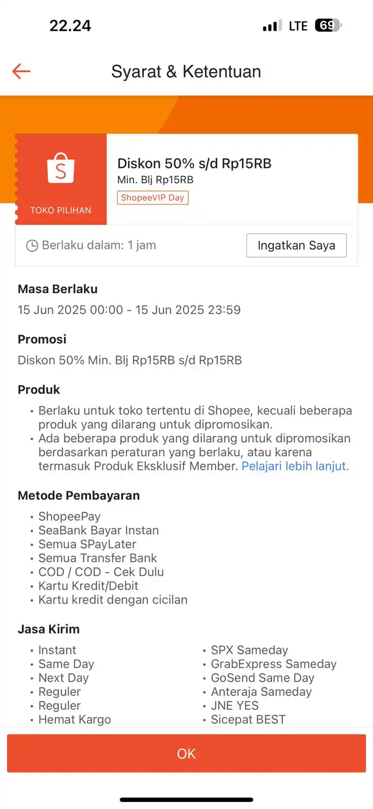 Image from INFO PROMO RACUN SHOPEE CUAN: Diskon 50% 15RB shopee VIP berlaku jam 00.00, cek voucher di sini http...
