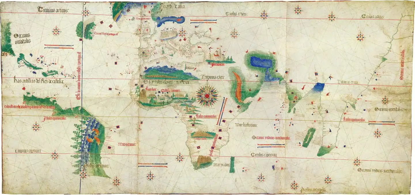 Image from antrophistoria: 🗓️ Efeméride: 7 de junio de 1494. 🌍 Castilla y Portugal firman el T...