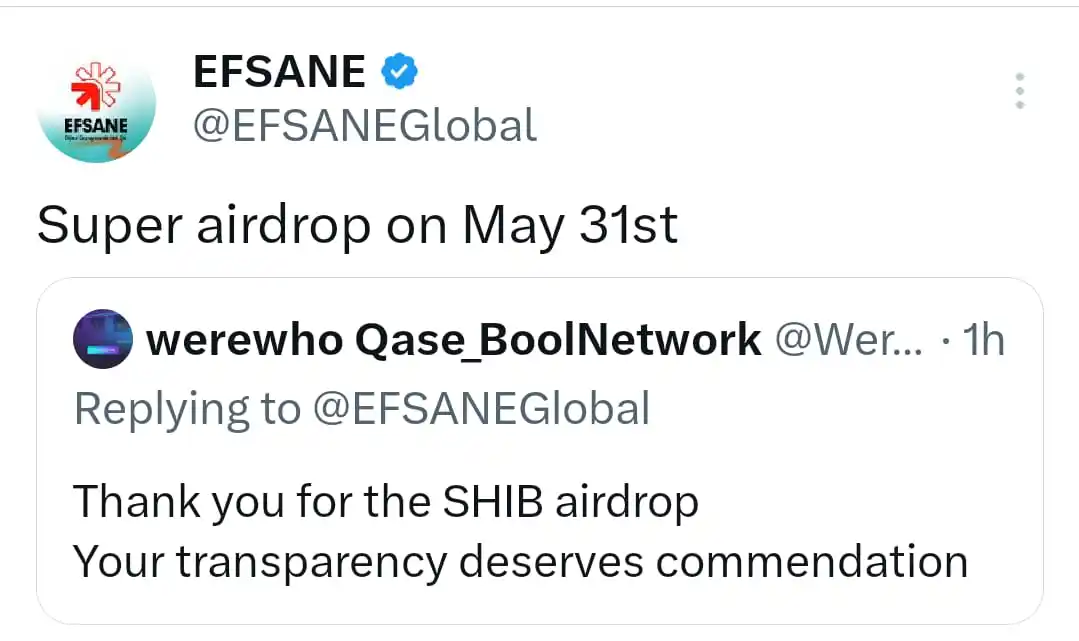 Image from Free Earning With Zaheen: *EFSANE* A Little SHIB reward distributed. Check your EFSANE Account...