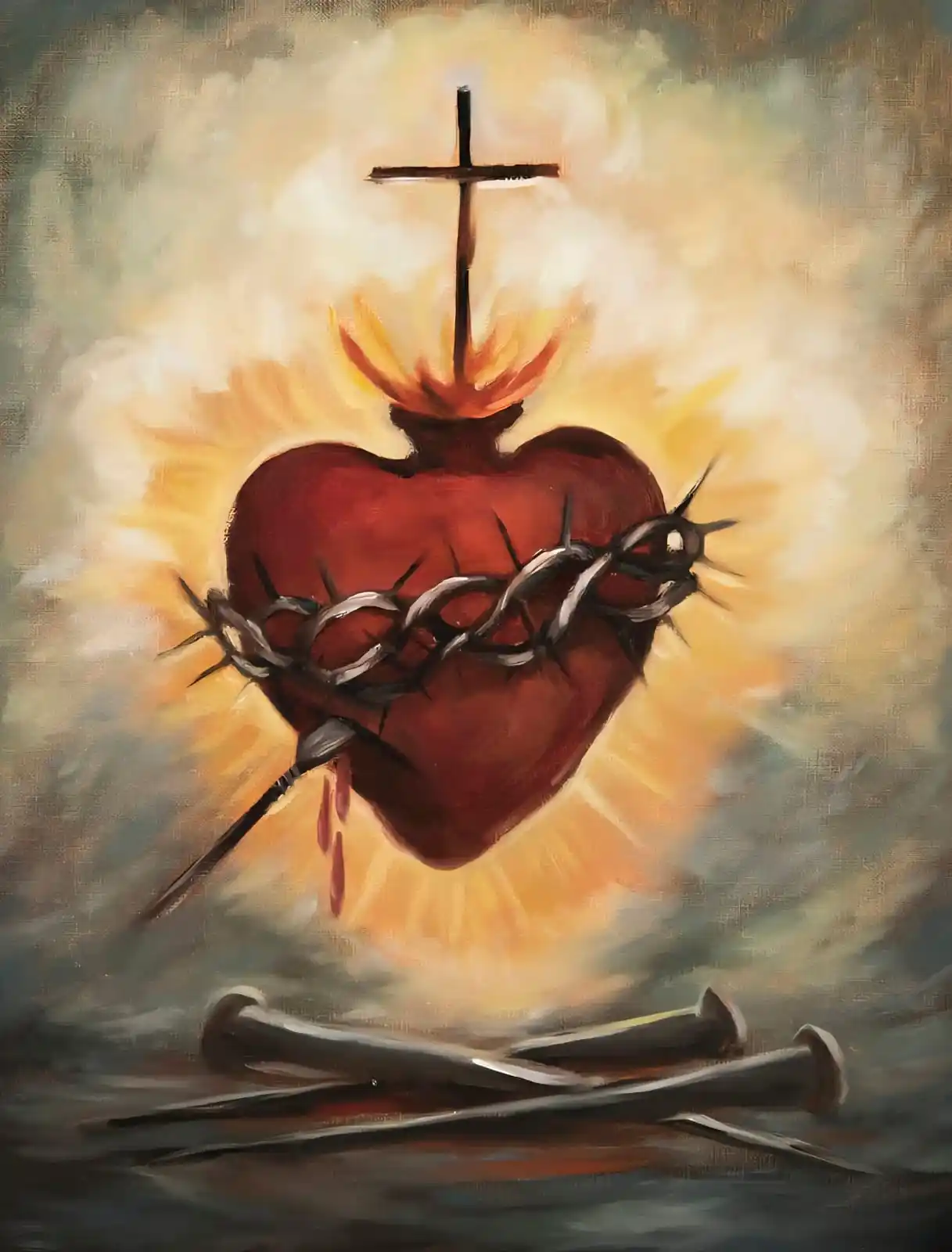 Image from ☧📜 Evangelio 𝐃𝐢𝐚𝐫𝐢𝐨 ✞🕯: *El Sagrado Corazón de Jesús 💖*   Representa el amor infinito y apasi...