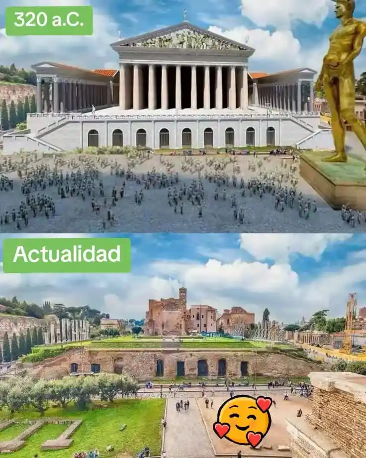 Image from antrophistoria: 🏛️⏳📷 El Templo de Venus y Roma, uno de los más grandes de la Antigua...