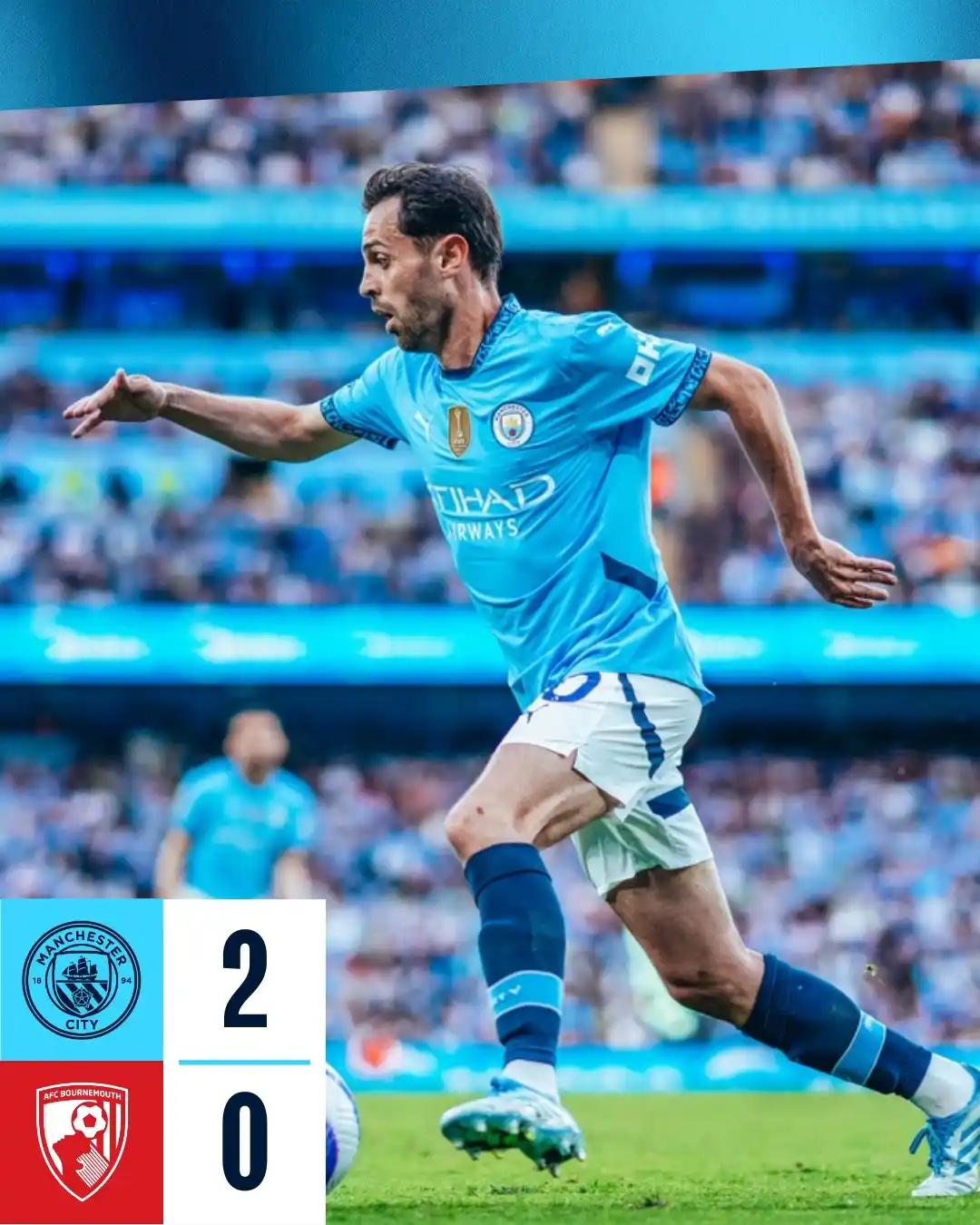 Image from Man City Português : ESTAMOS DE VOLTA! São os últimos 45 minutos de KDB no Etihad Stadium....