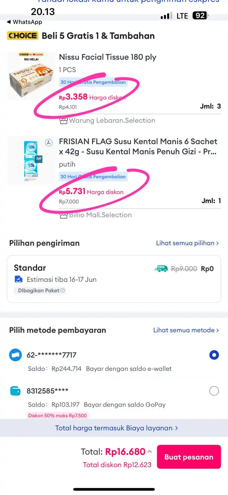 Image from INFO PROMO RACUN SHOPEE CUAN: FF sachet jadi 5ribuan pake diskon di bawah produk https://s.lazada.co...