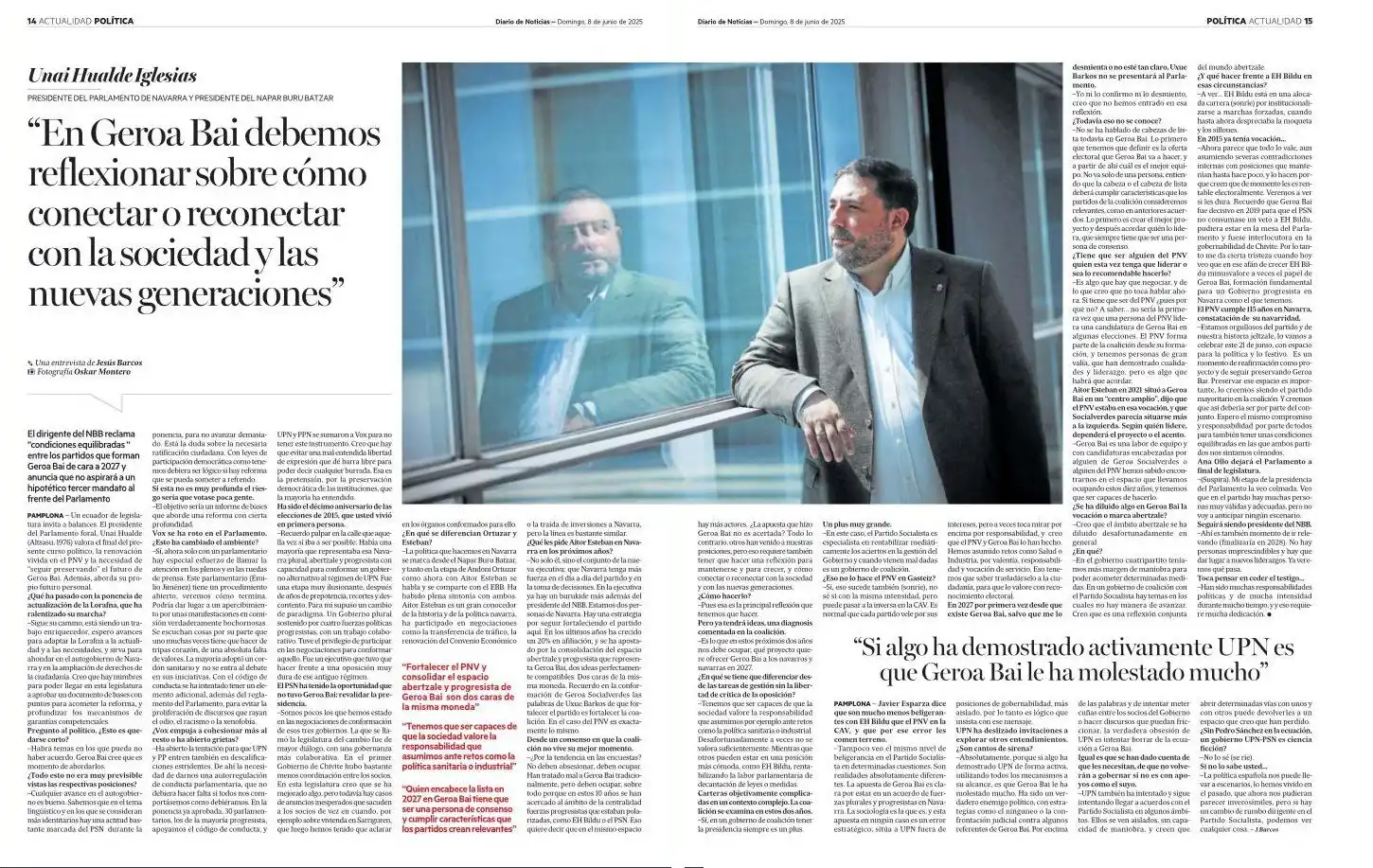 Image from EAJ-PNV: 🔴 _“Fortalecer EAJ-PNV en Nafarroa y consolidar el espacio de Geroa B...