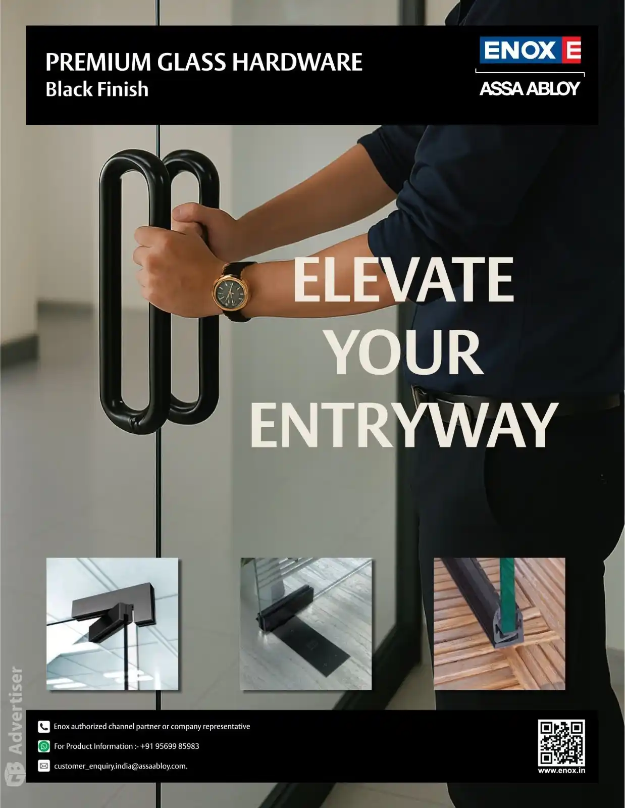 Image from Glass Bulletin: *GB Advert* *ENOX* _Elevate Your Entryway_ Mob: +91 95699 85983 Email...