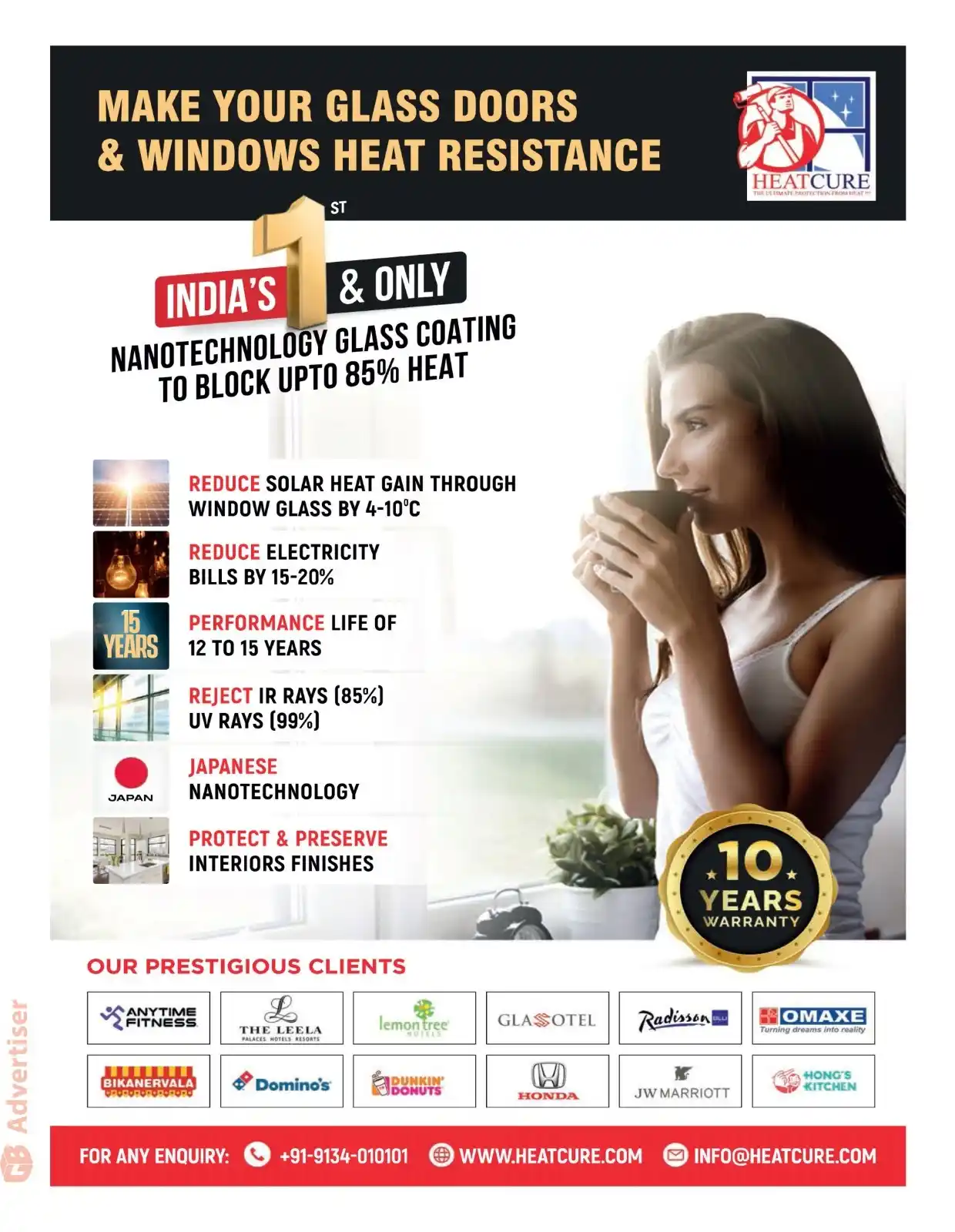 Image from Glass Bulletin: *GB Advert* *HEAT CURE* _The Ultimate Protection From Heat_ Mob: +91 ...