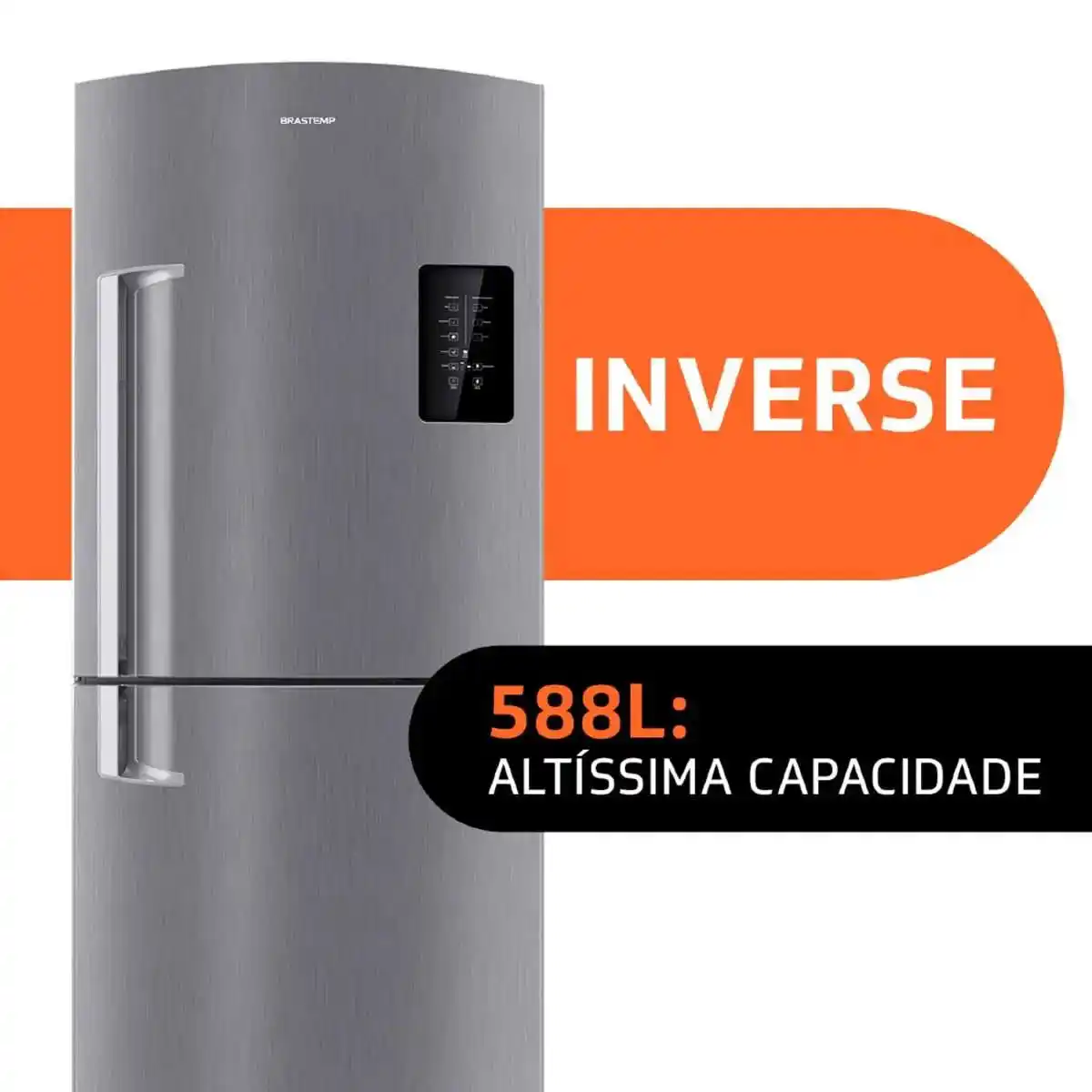 Image from Rafael Pacheco Ofertas: - Geladeira Brastemp Frost Free Inverse 588 litros cor Inox com Smart ...