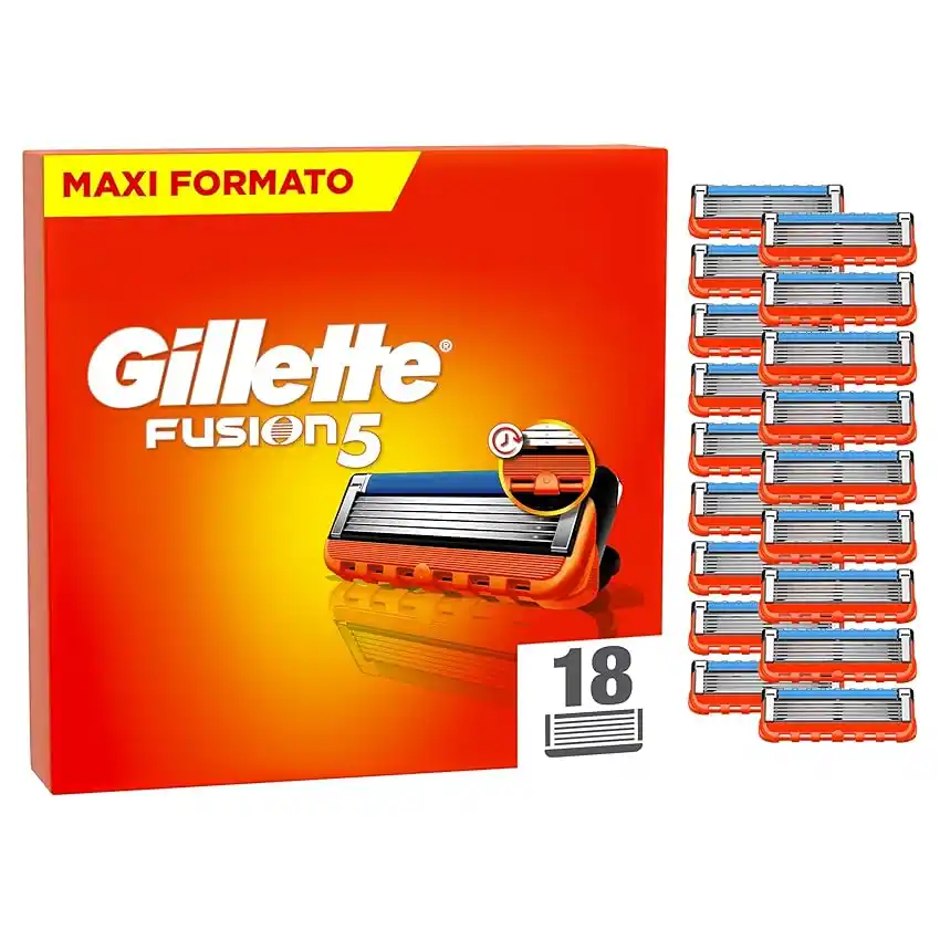 Image from Supermercato Sottocasa: 👀 Gillette Fusion 5 POWER LAMETTE DA BARBA, 18 RICAMBI da 5 Lame 💰 ...