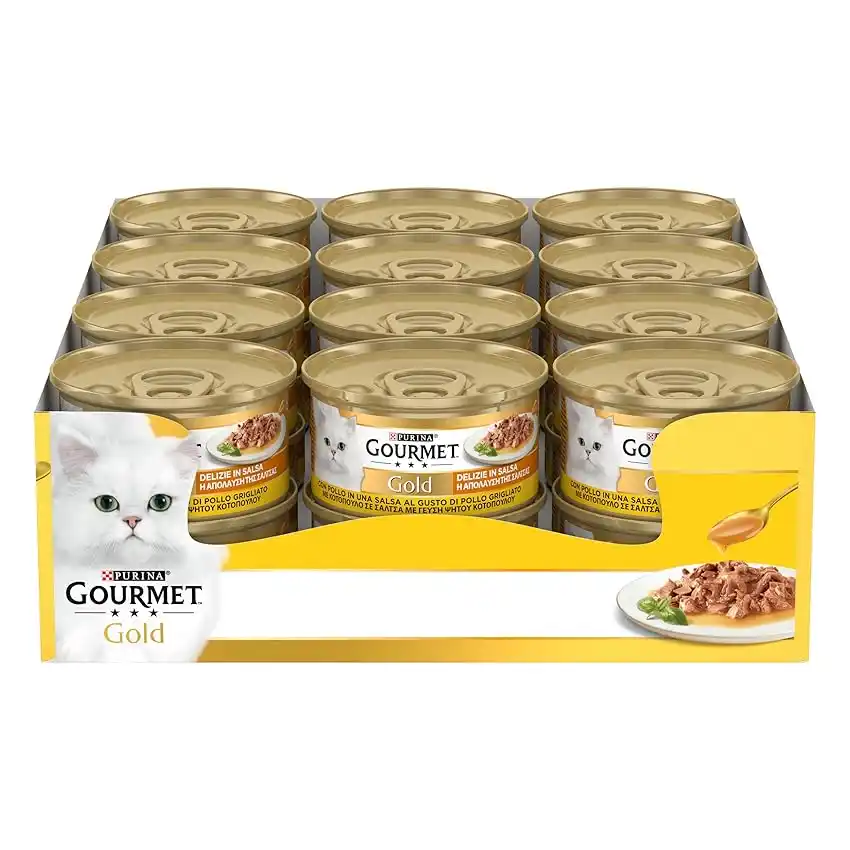 Image from Supermercato Sottocasa: 👀 GOURMET Gold Delizie in Salsa Cibo Umido per Gatti Adulti Filettini...