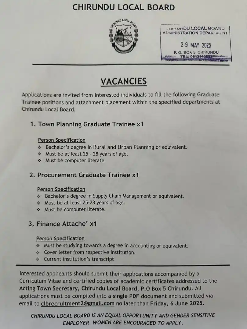 Vacancies Alert post