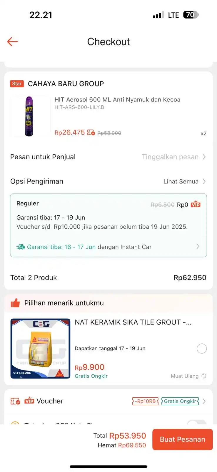 Image from INFO PROMO RACUN SHOPEE CUAN: HIT 600ml jadi 27RB/pc pake diskon nempel 20% 10RB https://s.shopee.co...