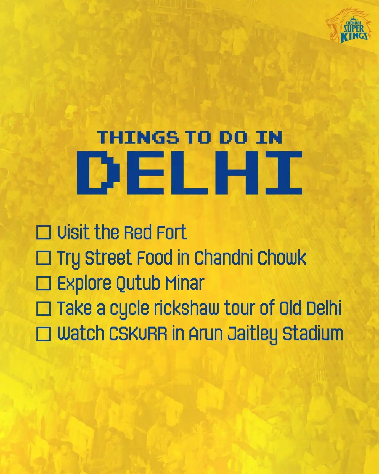 Image from Chennai Super Kings: How much did you get? 🙌🏻🥳 Click here for the tickets to tomorrow’s...