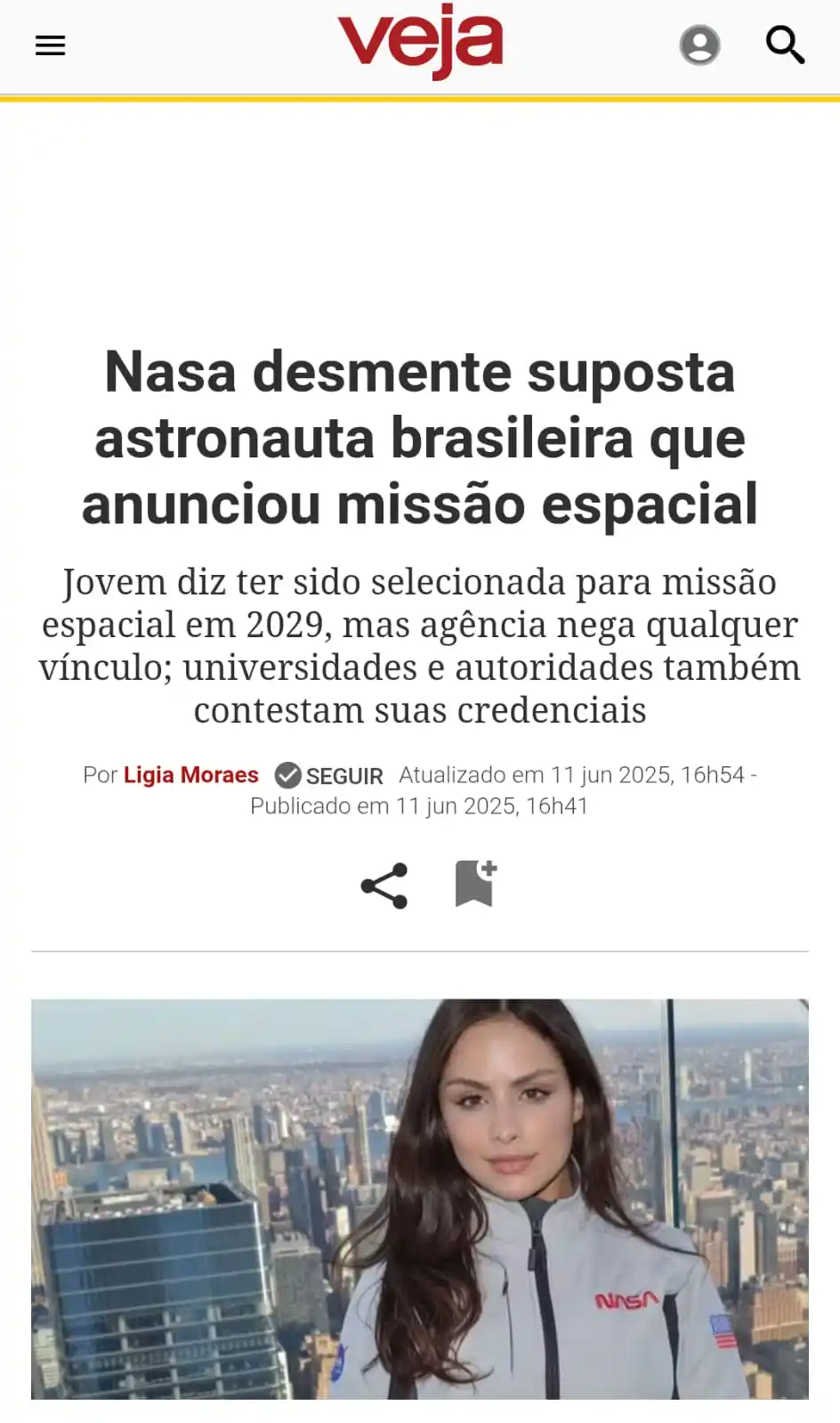 Image from Omni Letters - Brasil: https://veja.abril.com.br/ciencia/nasa-desmente-suposta-astronauta-bra...