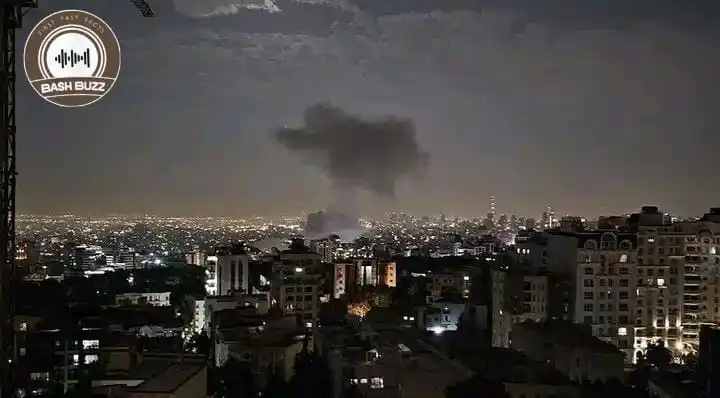 Image from BashBuzz: *ISRAEL ATTACKS ON IRAN* · UN concerned over Israeli strikes particula...
