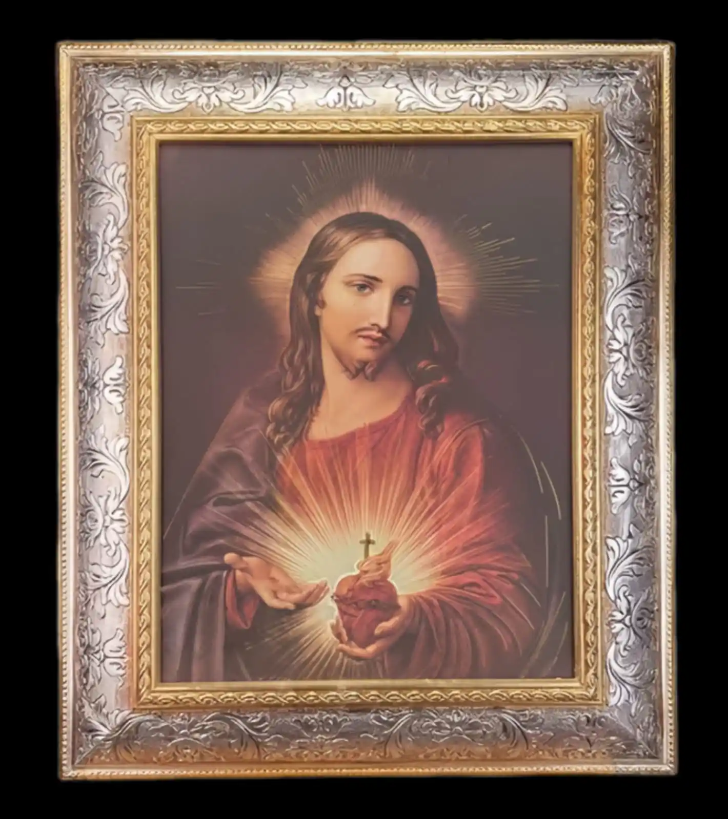 Image from ☧📜 Evangelio 𝐃𝐢𝐚𝐫𝐢𝐨 ✞🕯: *Jesús insistió en que se difundiera una imagen de su Sagrado Corazón*...