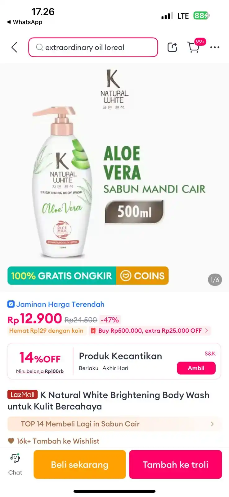 Image from INFO PROMO RACUN SHOPEE CUAN: K natural murahhh ambil banyak bisa kombo diskon di bawah pdouk https:...