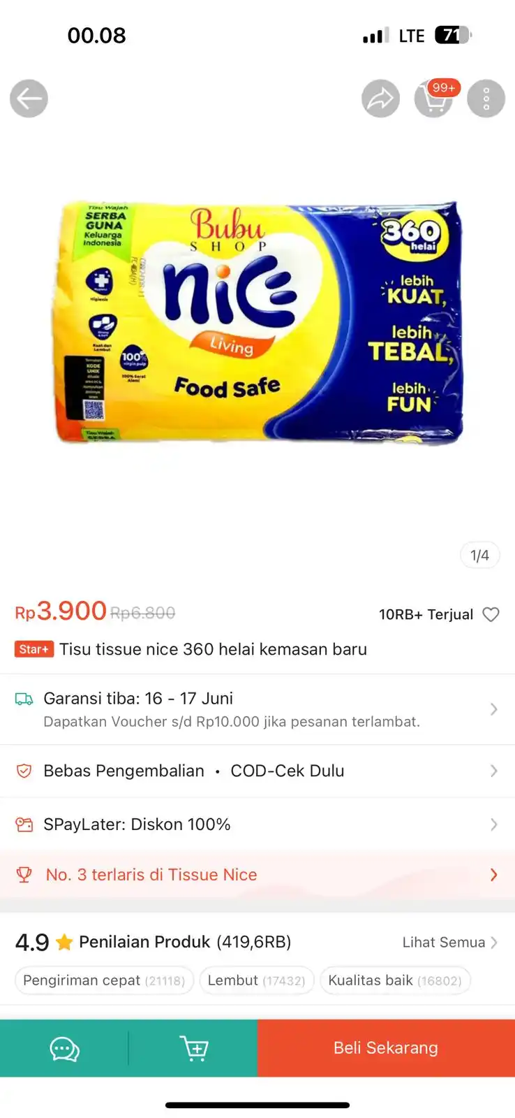 Image from INFO PROMO RACUN SHOPEE CUAN: Kemungkinan Murah menit 59 Lifebuoy batang biru 1. https://s.shopee.c...