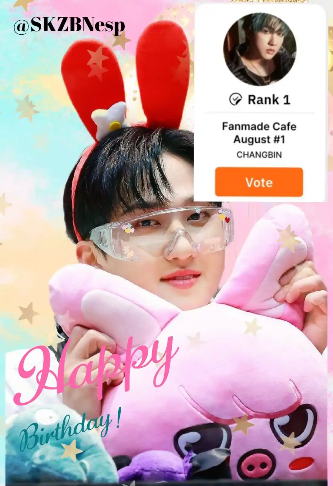 Image from STRAY KIDS - BREAKING NEWS ✨🌿: [🗳️| *Kooky Fans*] 
 ‼️Stay, recuerda seguir votando por Changbin en ...