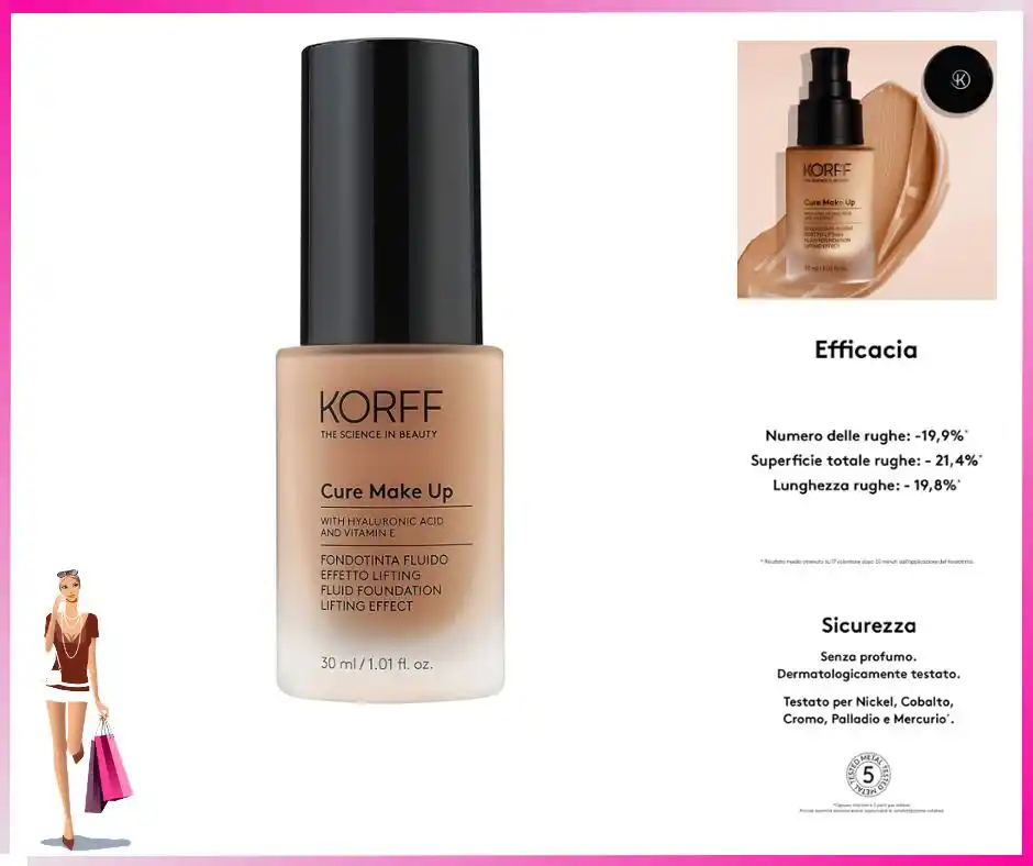 Image from Le Offerte di Joy: 🟢 *Korff Fondotinta Fluido Effetto Lifting, Formula Anti-età con Acid...