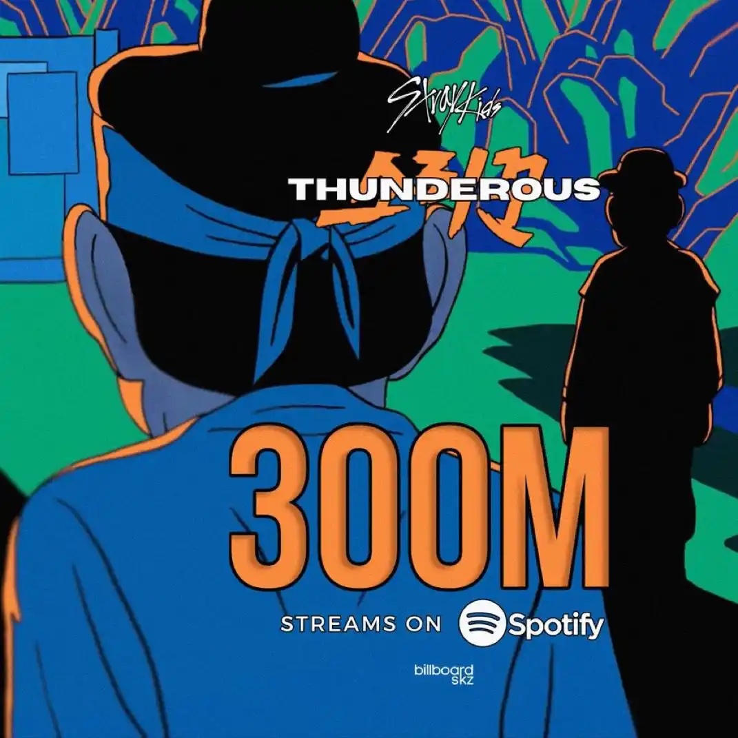 Image from STRAY KIDS - BREAKING NEWS ✨🌿: [📊| ꜱᴋᴢ ʙʀᴇᴀᴋɪɴɢ ɴᴇᴡꜱ]  "Thunderous" de Stray_Kids ya ha superado los...