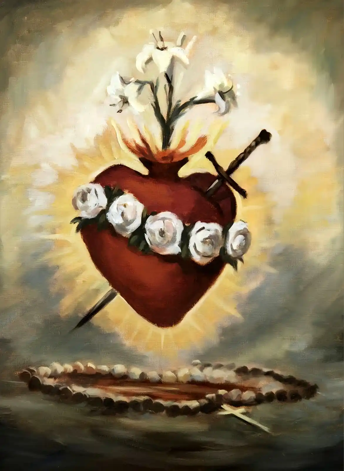 Image from ☧📜 Evangelio 𝐃𝐢𝐚𝐫𝐢𝐨 ✞🕯: *La devoción al Inmaculado Corazón de María 🫀💐* Es una profunda exp...