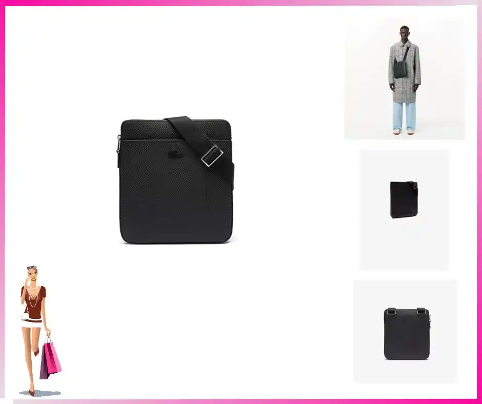 Image from Le Offerte di Joy: 🟢 *Lacoste Chantaco - Borse a spalla Uomo, Nero (Black), Taglia Unica...