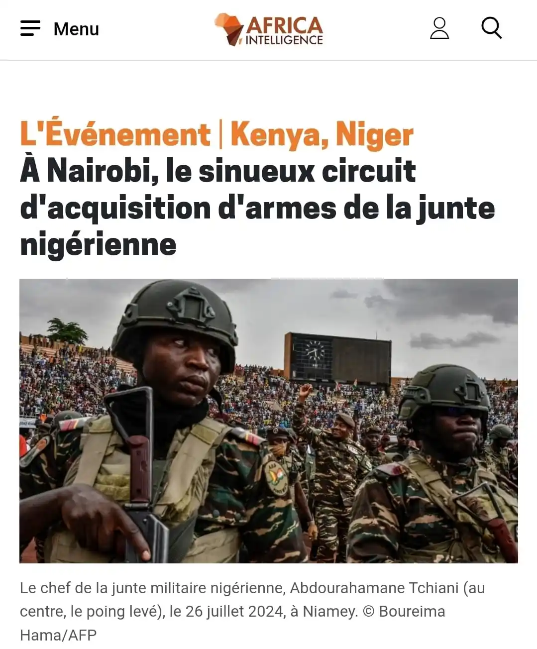 Image from Abdou Pagoui: *L'Événement | Kenya, Niger* *_À Nairobi, le sinueux circuit d'acquis...