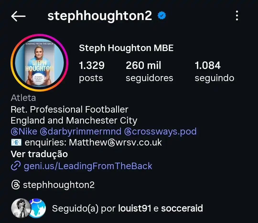 Image from UOL | Universo Louis Tomlinson: 📲 • Louis seguiu os participantes do @socceraid Samantha Quek, Steph ...